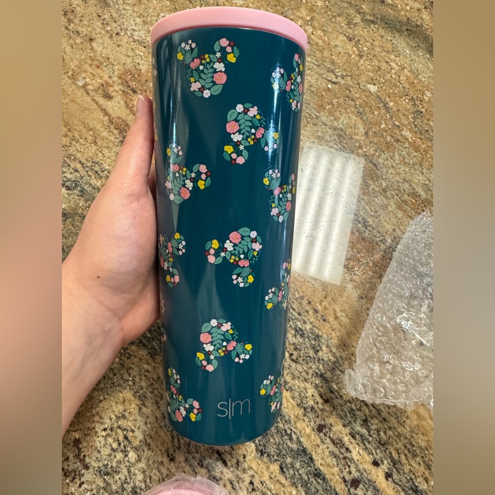 Simply modern 24 oz Disney floral tumbler